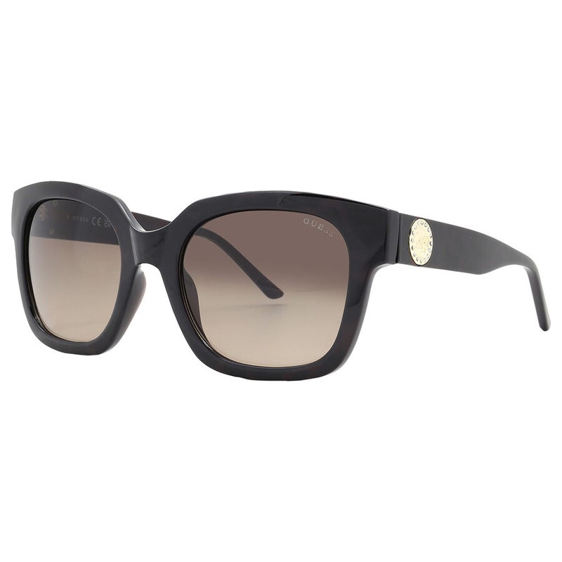 GUESS نظارة شمسية بإطار مربع كامل الحواف GF6128 52F - حجم العدسة: 55 ملم - هافانا داكنة - Image 3